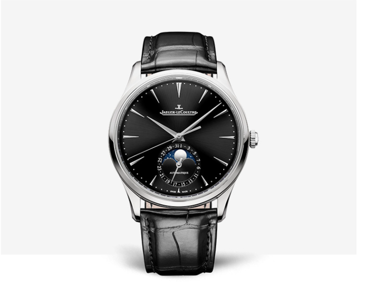 积家超薄大师系列 Q1368471月相日历自动上链机械男表