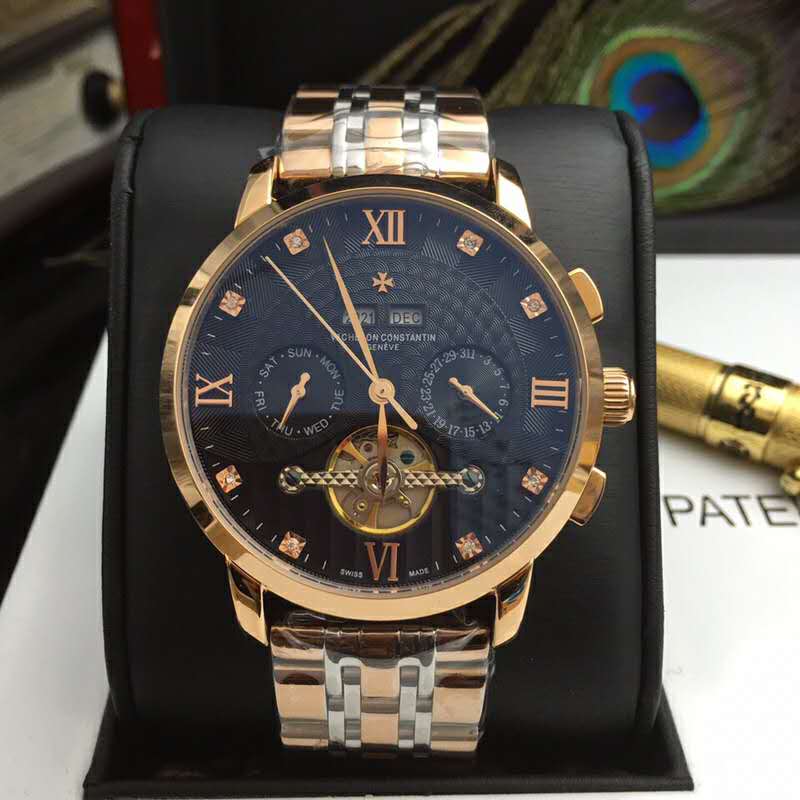 江诗丹顿纵横四海 间金黑面