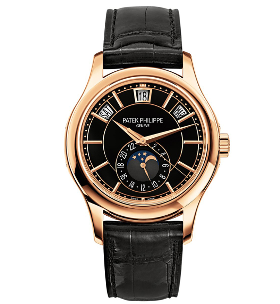 百达翡丽手表男表复杂功能时计5205R玫瑰金自动机械